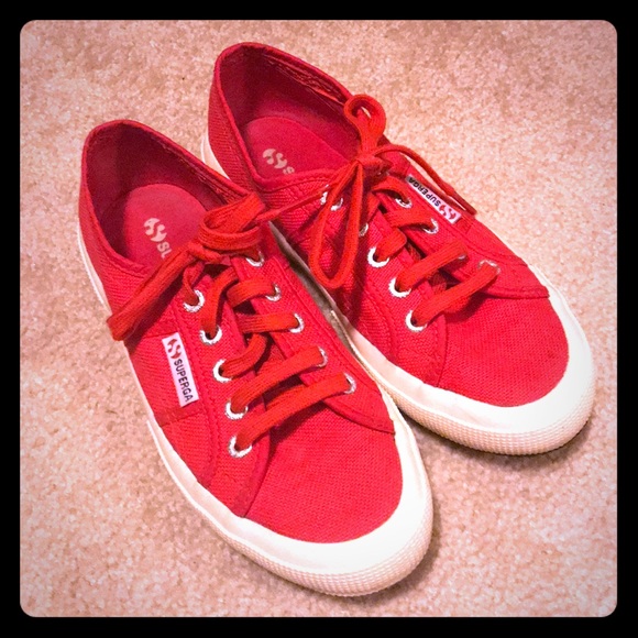 red superga shoes